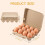 40 Pack Egg Cartons, Paper Pulp Square Cartons Eggs, Container Empty T 5