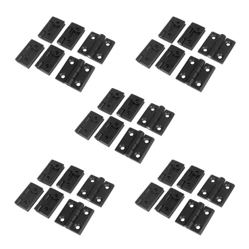 30 cerniere per ante di mobili in alluminio nero da 50 mm