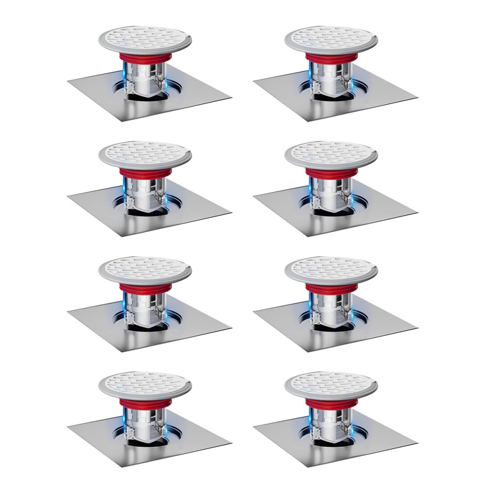 8X Shower Floor Drain Backflow Preventer-One Way Valve, (Installation 4851780623516