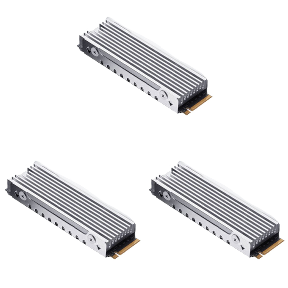 3X M.2 2280 Nvme Heatsink Ssd Cooling Pad Aluminum Dissipation With Th 4851780626050