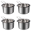 4X Χυτήριο Σοκολάτας (Ανοξείδωτο Ατσάλι 304) 400Ml Διπλού Βραστήρα Αλλά 1