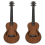 2X Ukulele Tenor 26 ιντσών από ξύλο καρυδιάς 18 τάστων ακουστική κιθάρα Ukelele M 2