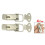 8 Pcs Hardware Cabinet Boxes Spring Loaded Latch Catch Toggle Hasp 3