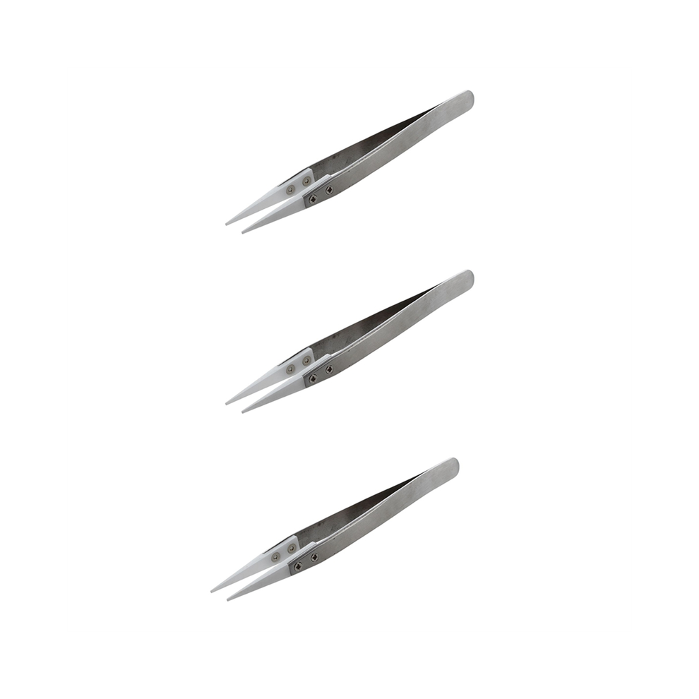 Torribaly 3X Ceramic Tweezers - Heat Resistant Pointed Tip