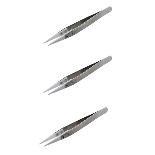 3x keramische pincetten - hittebestendige punt 1