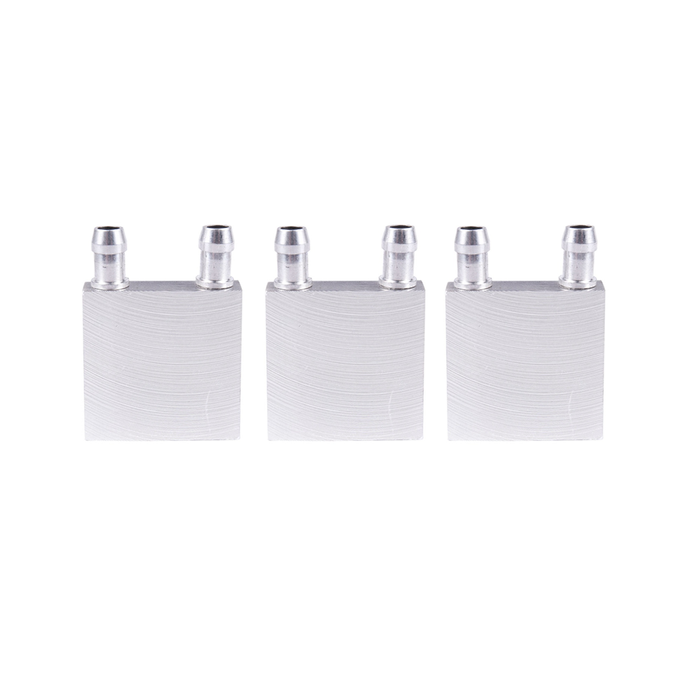 3Pcs 40X40x12mm Aluminum Water Liquid Cooler Block Heatsink For Comput 4851780629754