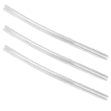 3x stoelmat van pvc, harde vloer, beschermkussen, transparant, oprolbaar