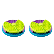 2X Slow Feeder Dog Bowl 3 Levels, Reduces Boredom and Anxiety Food Puz