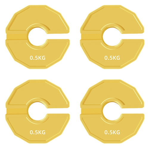 Lot de 4 plaques de micro-type pour haltères, poids fractionné, en caoutchouc