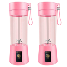2X Blender Mini for Shakes and Smoothies Rechargeable USB 380Ml Travel