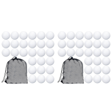 200 Pcs Golf Practice Ball Hollow Training Balls with Mesh Drawstring