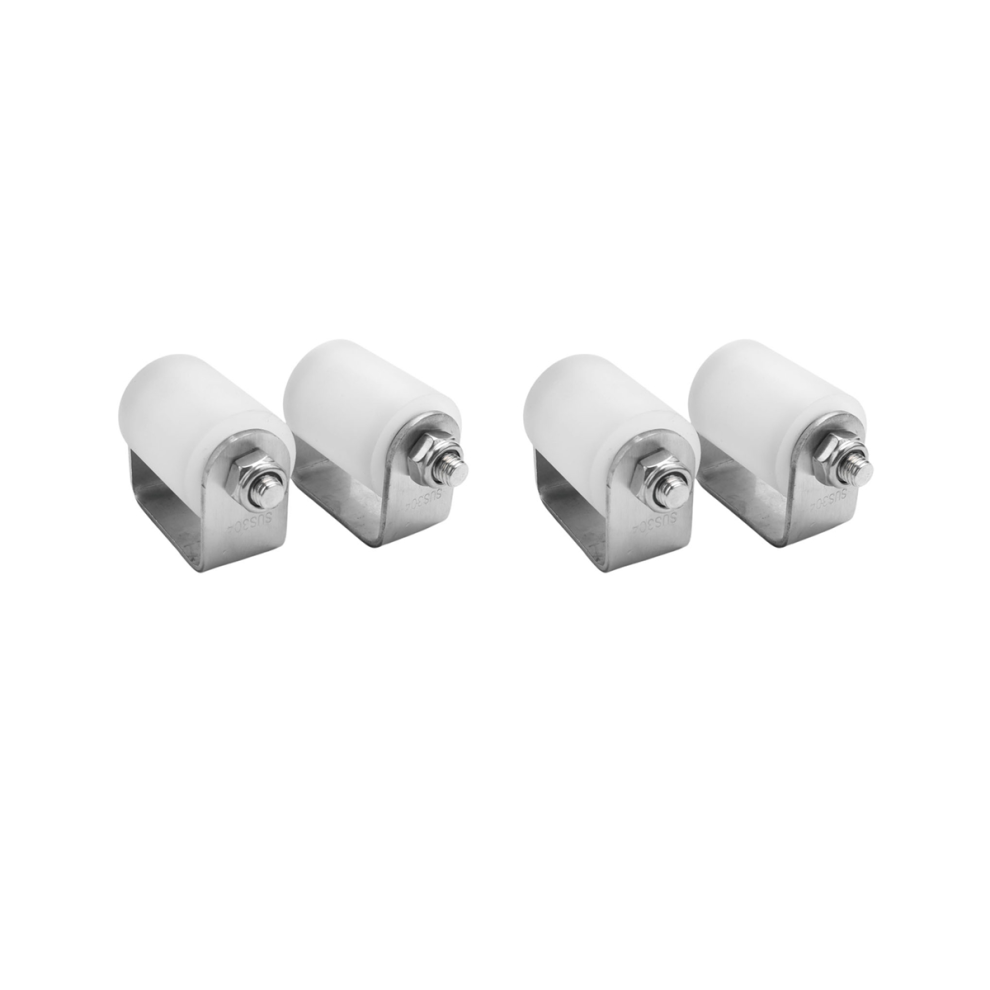 4Pcs Slide Gate Guide Roller 3 Inches Hard Nylon Sliding Rolling Gates 4851780636196