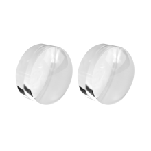 2X 2 Inch Magnifying Dome - Portable Paperweight 8X Magnifier Clear Re