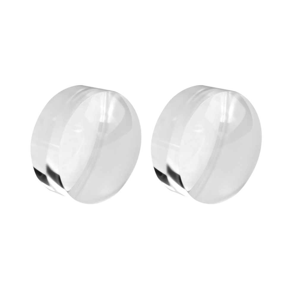Torribaly 2X 2 Inch Magnifying Dome - Portable Paperweight 8X Magnifier Clear Re