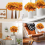 Artificial Maple Leaves Branches Autumn 20 Bundles Fall Decorations Ou 9