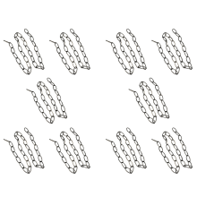 10pcs 1M Heavy Duty Chain for Vintage Chandelier Hanging Lamp,Pearl Bl