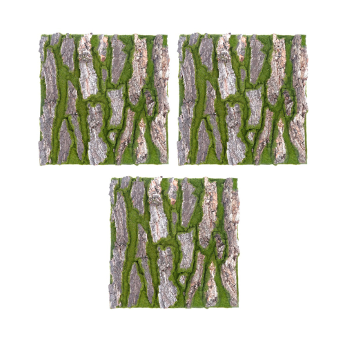 3X Simulation Tree Bark Home Sewer Decoration Fake Moss Wedding Grass 1