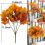 Artificial Maple Leaves Branches Autumn 20 Bundles Fall Decorations Ou 5