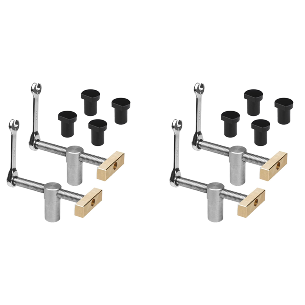 4Set Woodworking Bench Dog Clamps With Stop Sets, Clamp Fixture Vise J 4851780637285