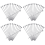 Lot de 60 cure-dents réutilisables en acier inoxydable de 10 cm 1