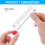 Lot de 60 cure-dents réutilisables en acier inoxydable de 10 cm 3