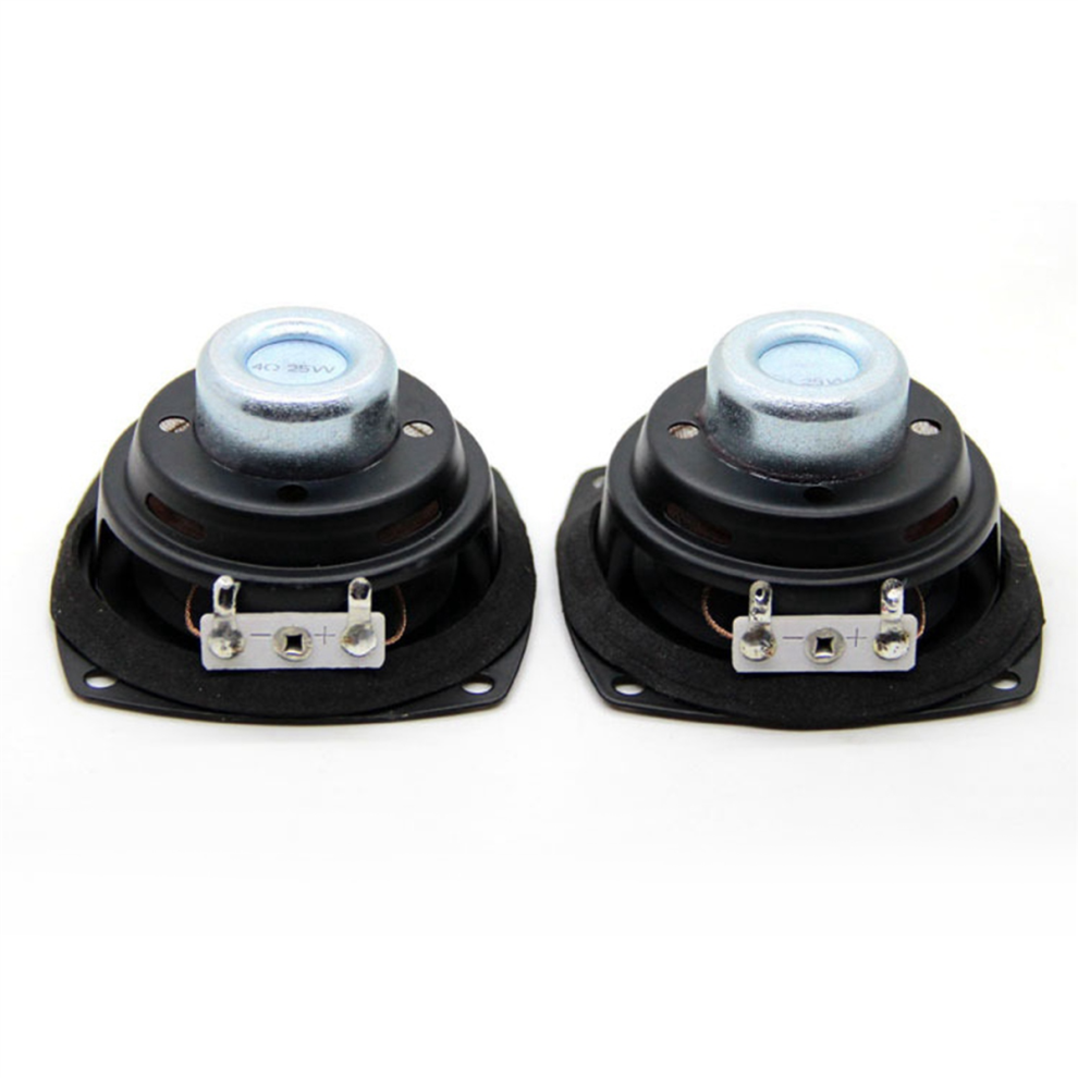 2X Audio Speaker 25W 66Mm Full Frequency Multimedia Loudspeaker Diy So Black 4851780635151