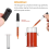60 pipettes compte-gouttes en verre de 1 ml avec ventouse noire 6