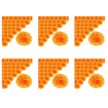 3.9Inch Marigold Flowers Artificial Day of the Dead Flower 300Pcs Fake