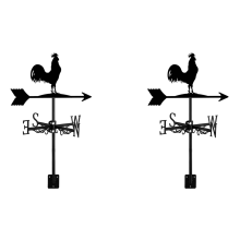 2x Windwijzer met dierenkippen Tuinpaal Windwijzer Windrichting I