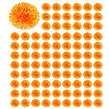 3.9Inch Marigold Flowers Artificial Day of the Dead Flower 500Pcs Fake
