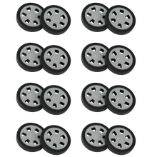 16X Bagage Accessoires Wielen Vliegtuig Koffer Katrol Rollen Mute W