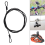 5X 100CM/3.3Ft Long Travel Security Cable Lock,Braided Steel Coated Sa 7