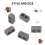 600 Packs Cinder Blocks 1/12 Scale Mini Bricks Concrete Miniature Tiny 3