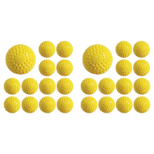 24 Pcs Pitching Machine Softballs Dimpled 12-Inch for Hitting and Fiel