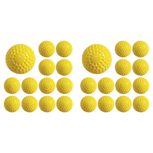 24 Pcs Pitching Machine Softballs Dimpled 12-Inch for Hitting and Fiel 1