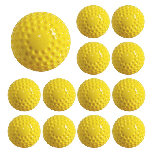 24 Pcs Pitching Machine Softballs Dimpled 12-Inch for Hitting and Fiel 2