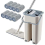 2X Floor 360 Degree Rotation Telescopic Handle Self-Cleaning Flat Mop 4
