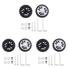 Vervangende bagagewielen 50mm x 13mm kits universeel milieuvriendelijk