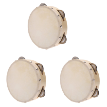 stuks 6-inch draagbare tamboerijn, trommelbel, metalen jingles, percussiemuziek