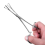2X Triangle Opening Plier Clamp Piercing Forcep Tool Stainless Steel B 4