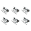 6Pcs Spring Loaded Door Easy Lock Stop Catch Release Clamp Double Roll 2