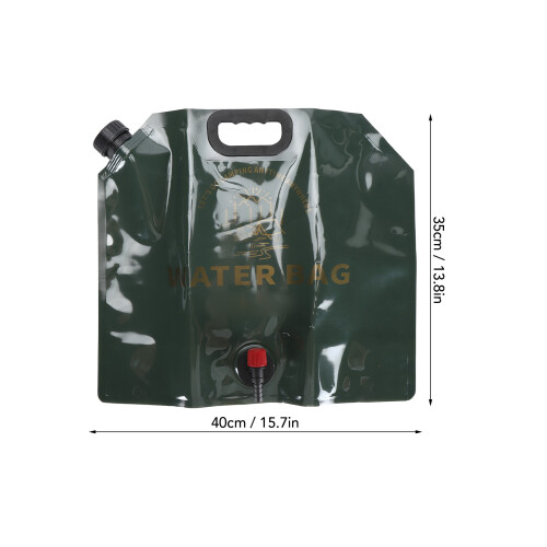 Sac d'eau pliable 9 L 40  35  6 cm vert OD 1