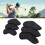 Set da 6 copri teste in pelle PU per ferri da golf nero 1