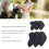 Set da 6 copri teste in pelle PU per ferri da golf nero 7