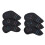 Set da 6 copri teste in pelle PU per ferri da golf nero 10