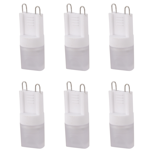 6X G9 Θερμό Λευκό 1 Λαμπτήρας LED Σποτ 1W AC 220V-240V Υψηλής Ισχύος