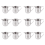 12 συσκευασίες κανάτας αφρού εσπρέσο Bell Creamer 3 ουγγιών από ανοξείδωτο ατσάλι 1