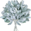 64Pcs Artificial Flocked Lambs Ear Leaves Stems Faux Lamb'S Branches P 8
