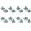 64Pcs Artificial Flocked Lambs Ear Leaves Stems Faux Lamb'S Branches P 1