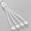 2x 5V 3-pins verlengkabel voor computermoederbord 1 punt 2 hub con 1